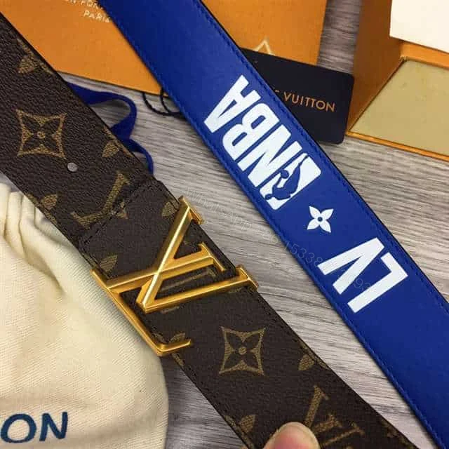 View 7 of LOUIS VUITTON X NBA 3 STEPS 40MM REVERSIBLE MONOGRAM CANVAS BELT – B99