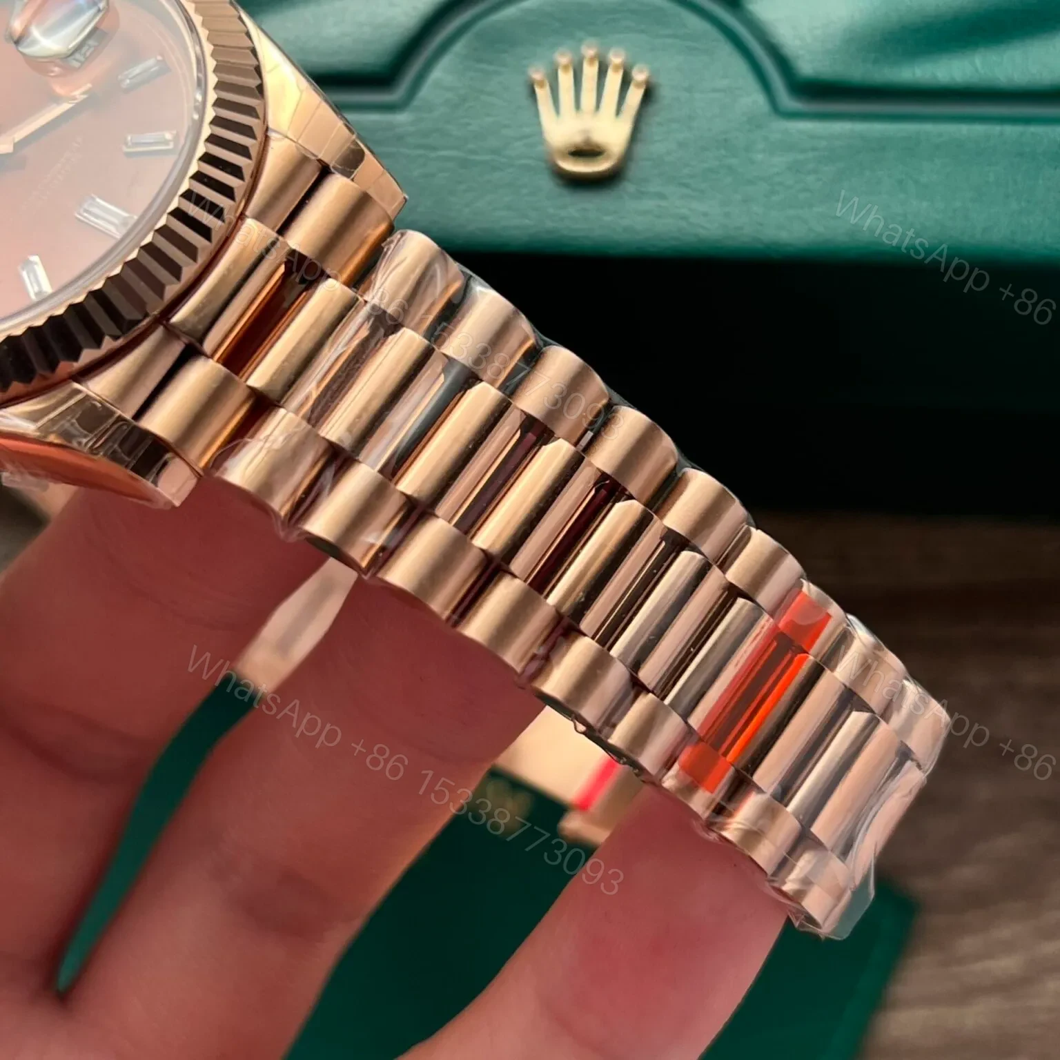 View 3 of Superclone Rolex Day-Date Chocolate Diamond Dial 228235-0003 40 mm