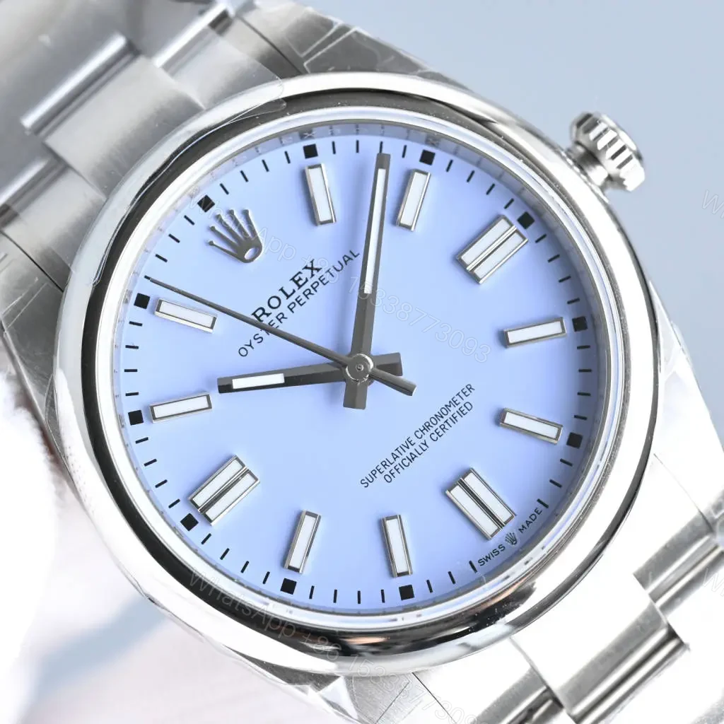 View 2 of Rolex Oyster Perpetual 41mm Light Blue Dial 134300-0012
