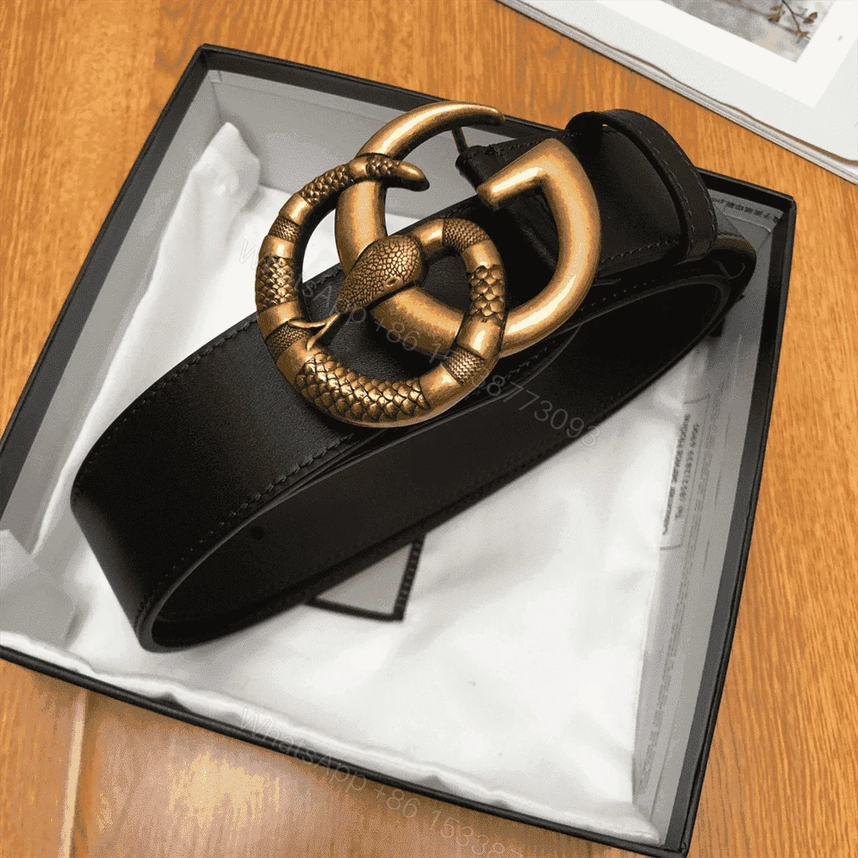 View 8 of GUCCI DOUBLE G SNAKE BUCKLE BELT – B1