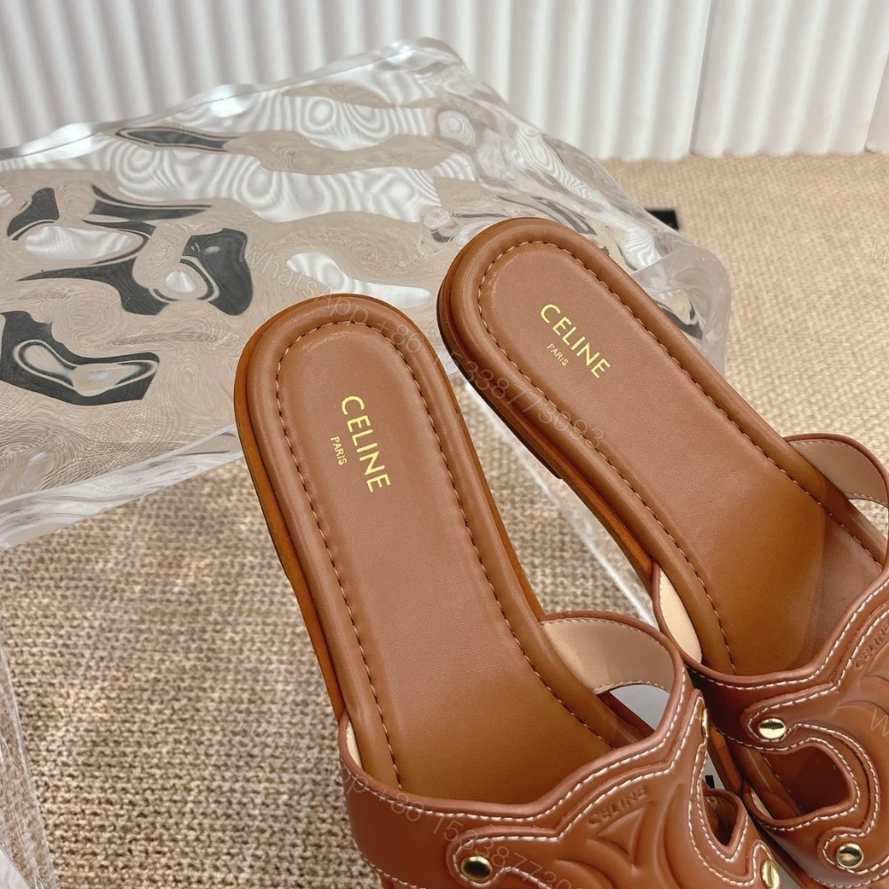 View 6 of CELINE MARINA MULE BROWN 364783767C 04LU
