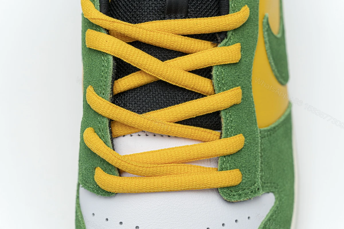 View 8 of Nike Dunk Low Green Yellow 804292-132
