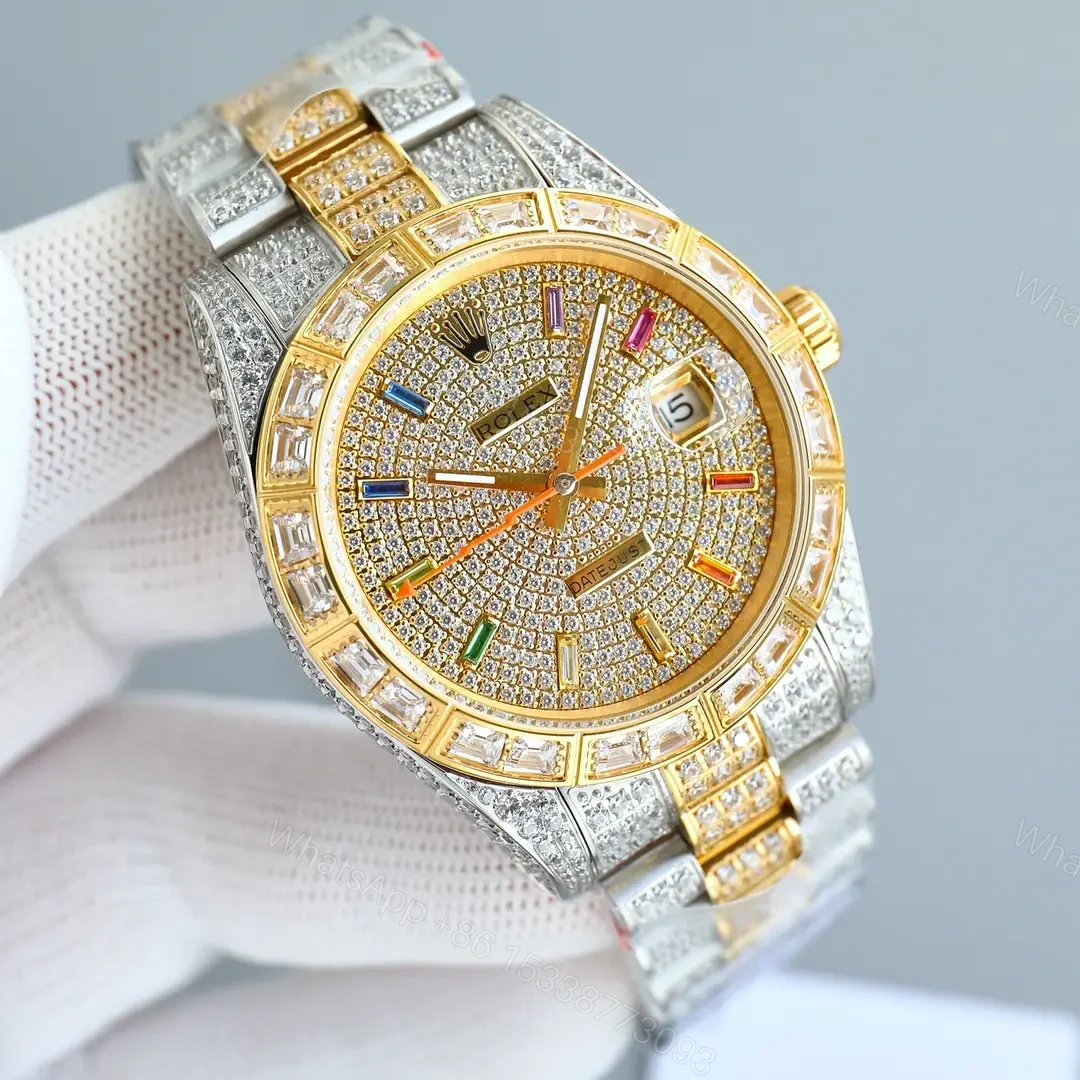 View 3 of Best Rolex Datejust Full Diamon 41MM President Bracelet Edition RG-DATEJUST41-FULL-DIAMOND-TT