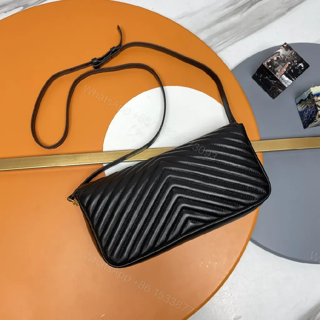 View 4 of Quilted Chevron Chain Wallet: Luxe, Modern, Versatile
