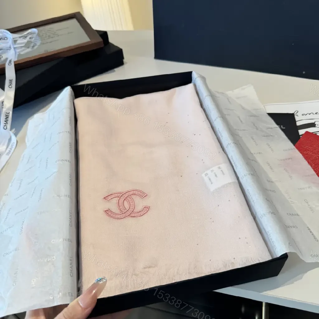 View 7 of Soft Pink Scarf – Premium Fringed Embroidered Accessory