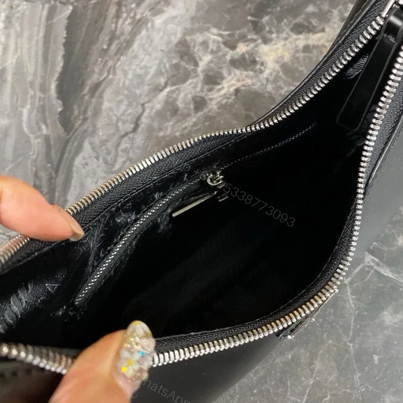 View 2 of CLEO SHOULDER BAG 30 IN BLACK GLOSSY CALFSKIN