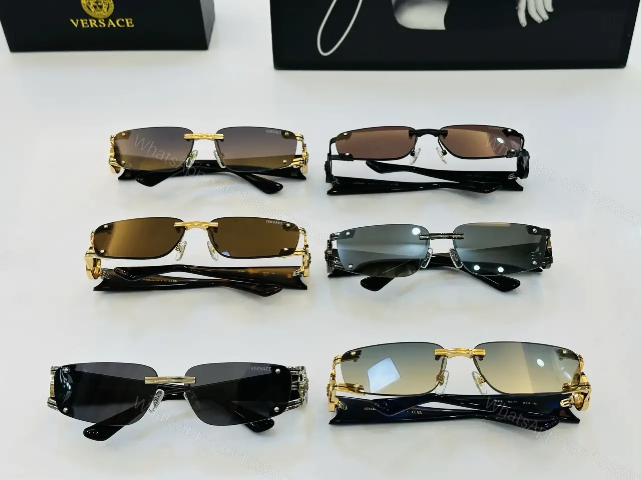 View 9 of Rimless Shield Sunglasses: Modern Luxe, Subtle Attitude