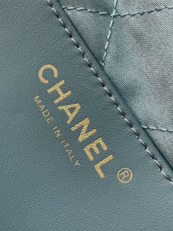 View 4 of Chanel-Inspired Metallic Quilted Chain Bag
