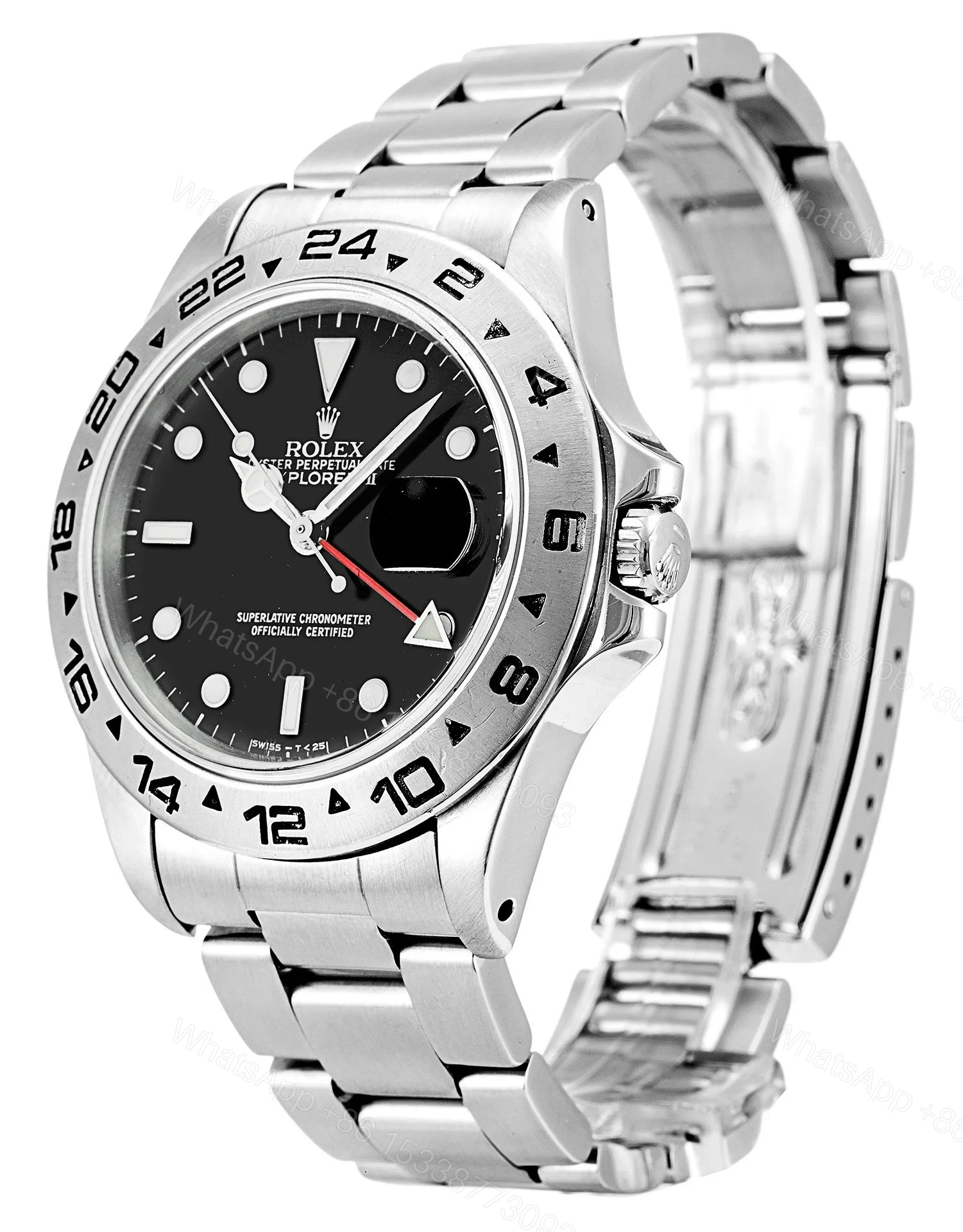 View 2 of Replica Rolex Explorer Black Dial 16550