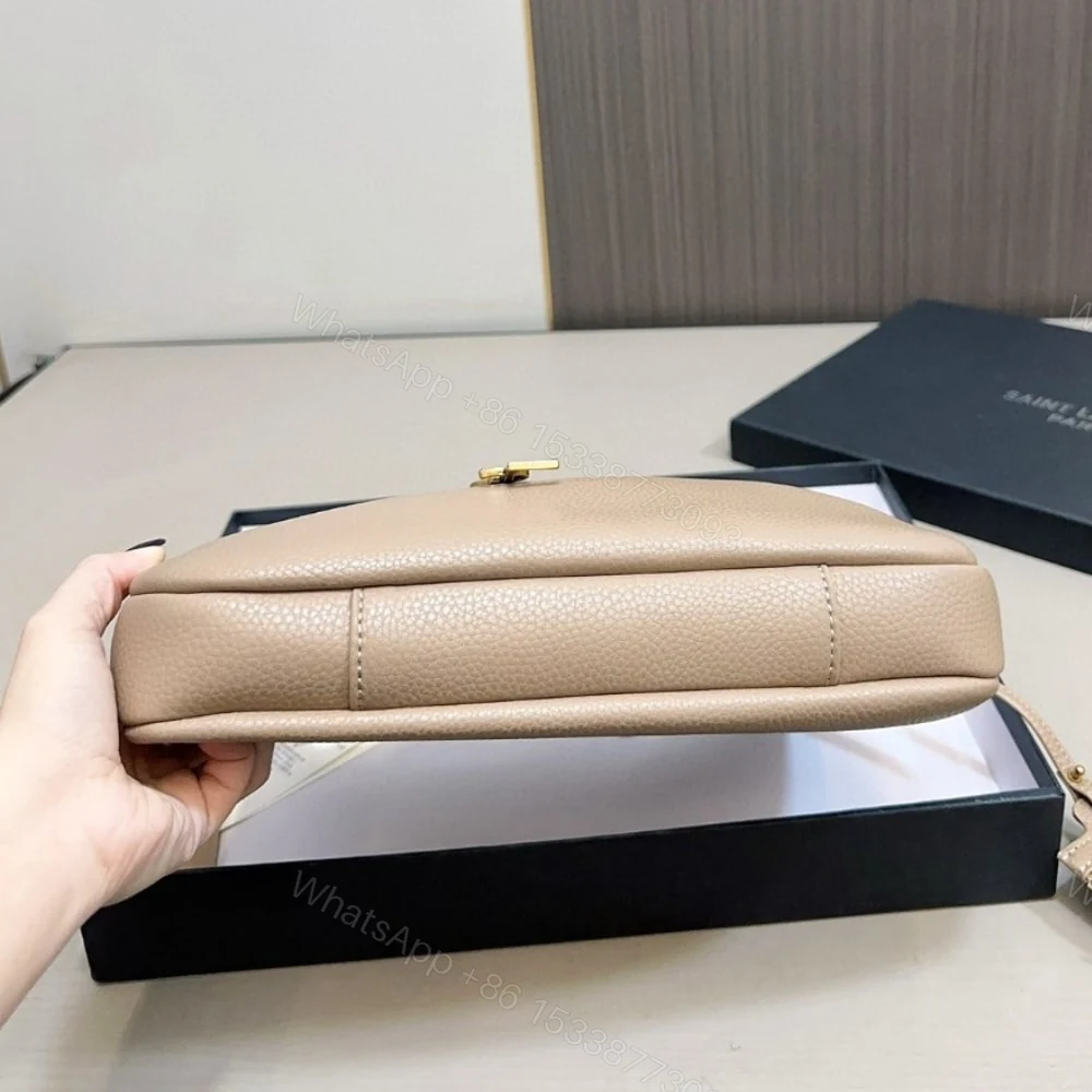 View 5 of Saint Laurent Paris VII Hobo Bag Beige 30Cm