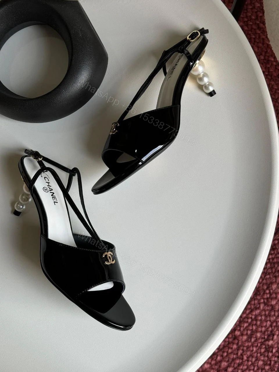View 2 of Leather heels