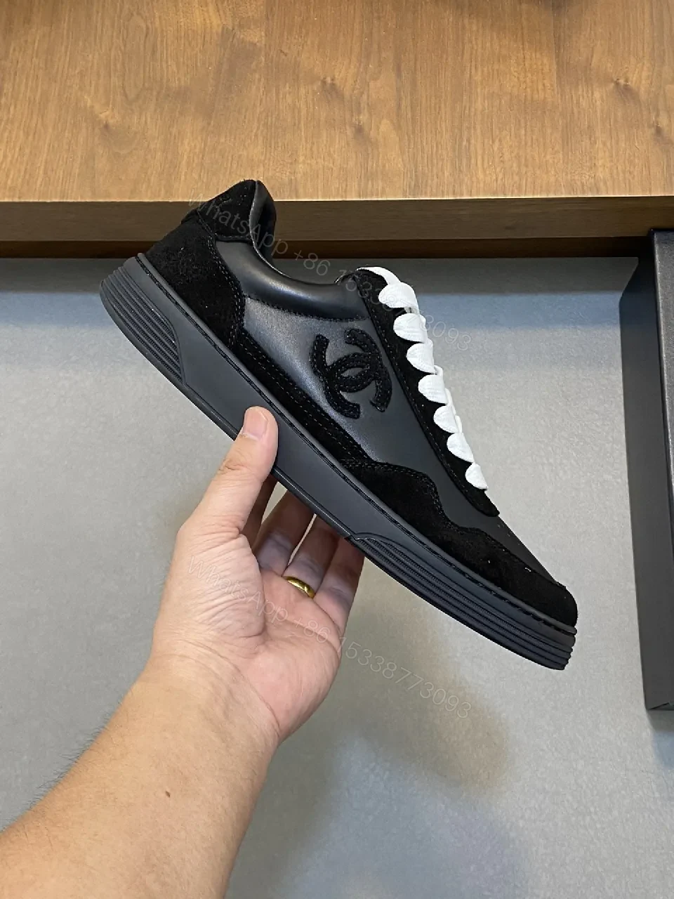 View 4 of Chic Black Sneaker: Patent, Suede, Luxe Casual Comfort