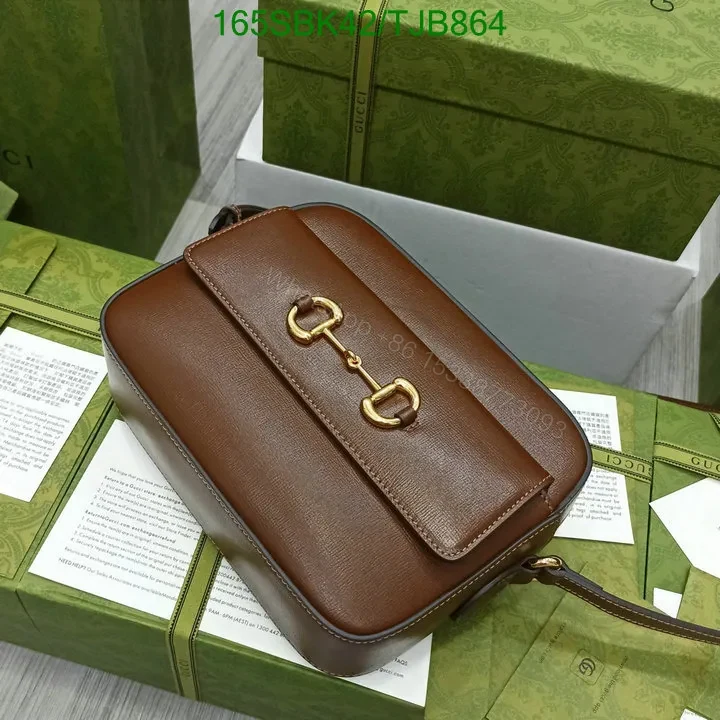View 5 of Gucci Horsebit Shoulder Bag with Brown Leather 645454