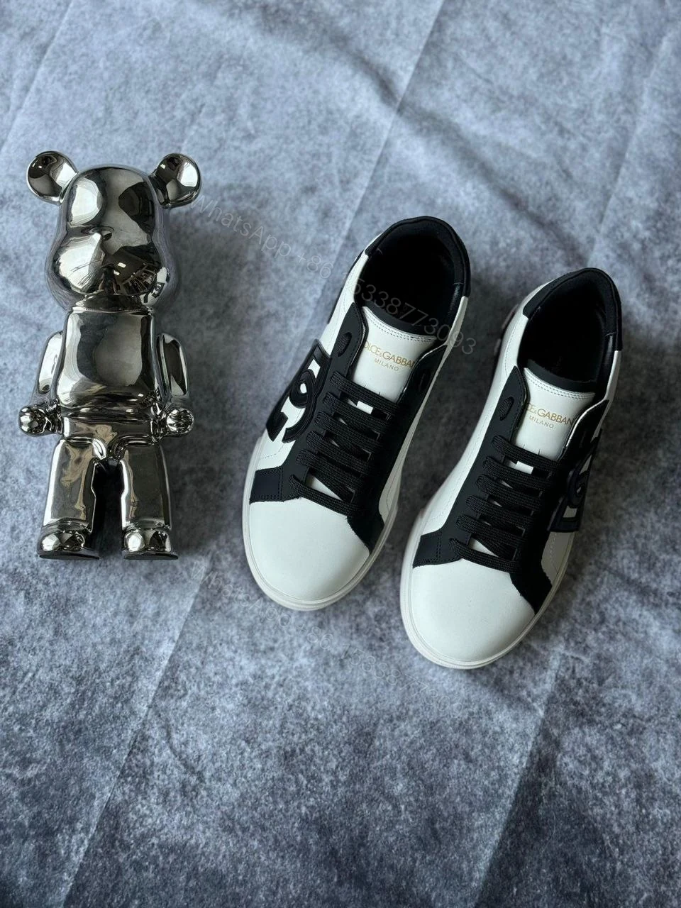 View 3 of Portofino vintage calfskin sneakers