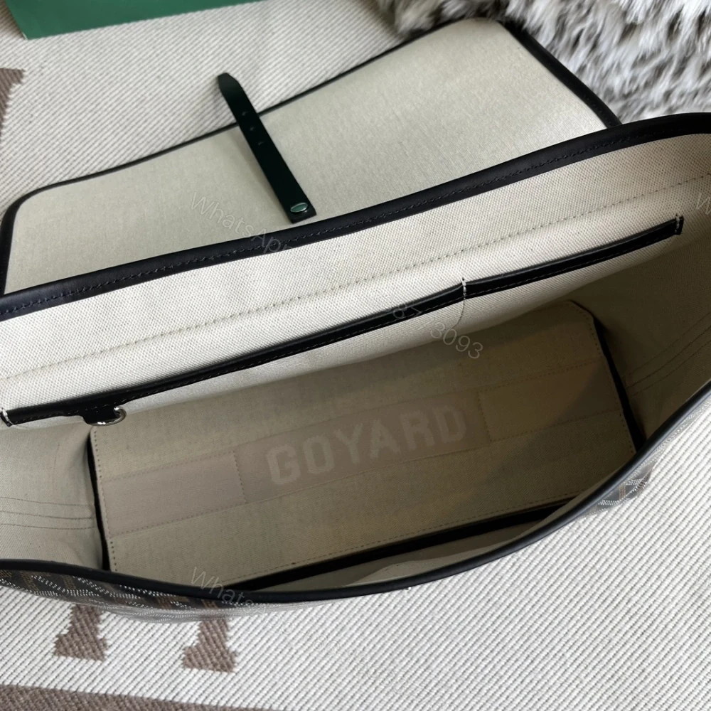 View 8 of 高仿Goyard*Capetien系列CAPETIM郵差包黑色中號免檢版