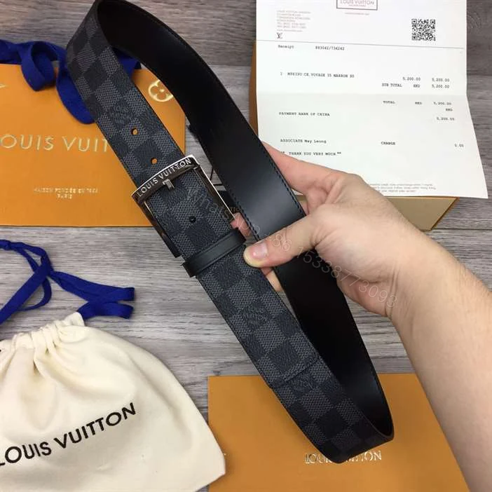 View 5 of LOUIS VUITTON DOWNTOWN 40MM BELT – B163