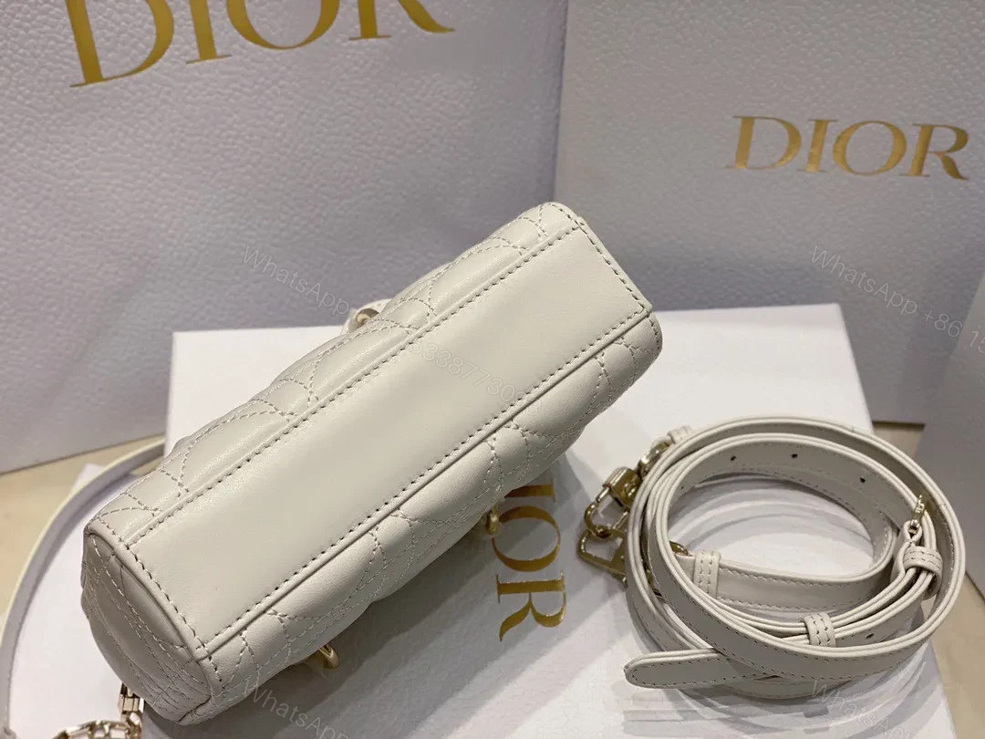 View 5 of Dior D-Joy Mini Bag White Super Quality Women’s Handbag 16.5x6x10cm