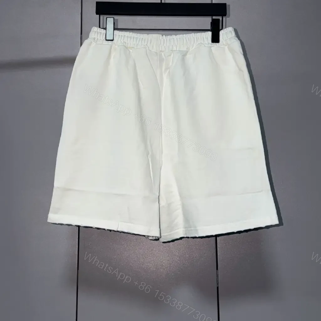 View 3 of White Nylon Casual Drawstring Balenciaga Logo Shorts