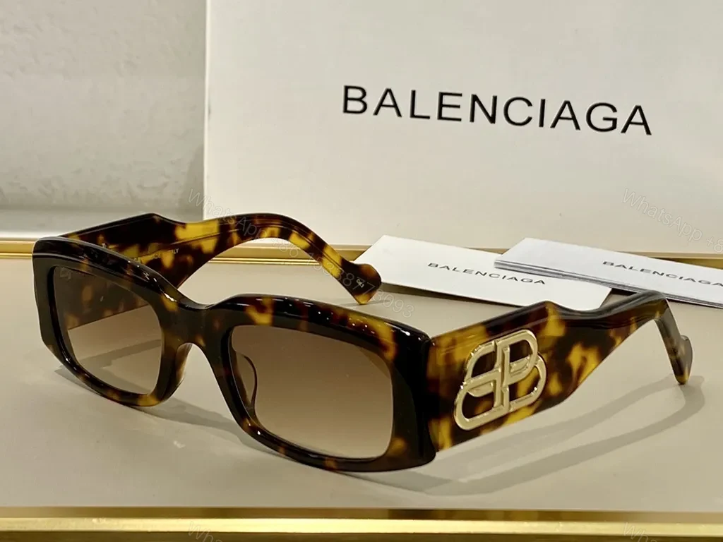 View 8 of Bold White Balenciaga Sunglasses: Statement Shield Frames
