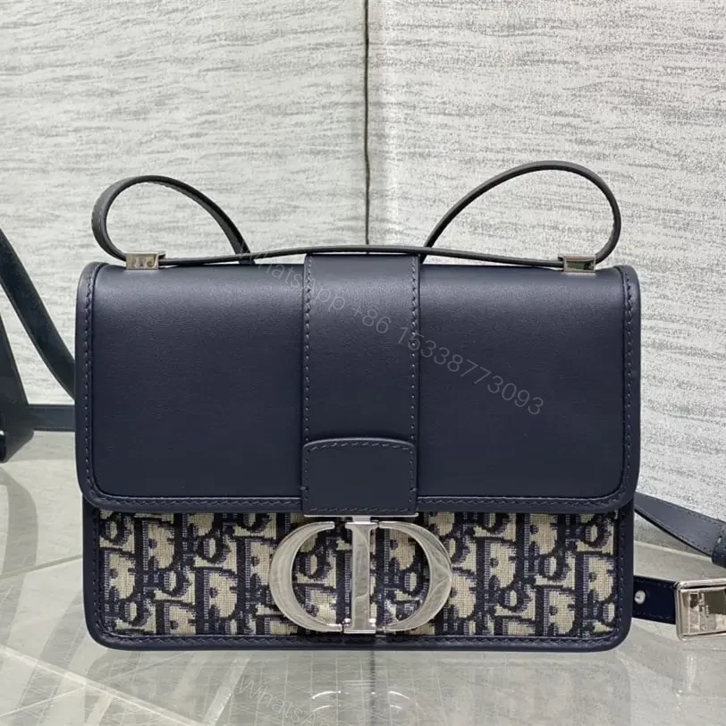 高仿Dior*Montaigne系列M921M928單肩包藍色常規免檢版 — view 1
