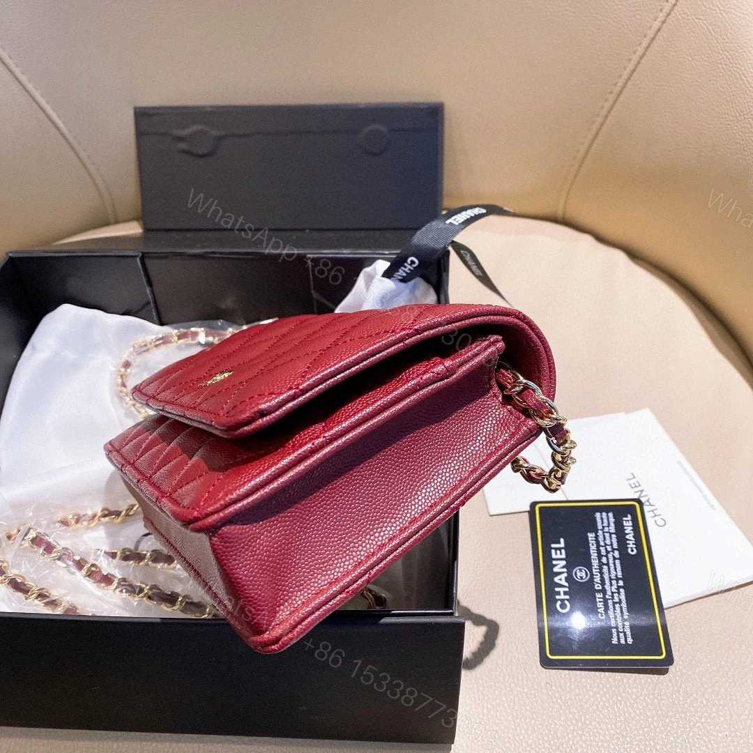 View 5 of CHANEL WOC MINI RED