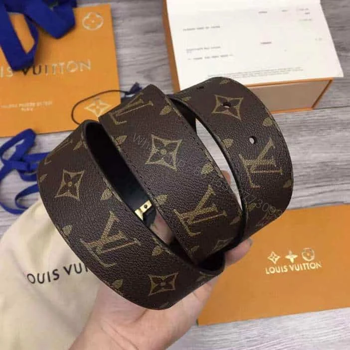 View 8 of LOUIS VUITTON PYRAMIDE FRAME 40MM REVERSIBLE BELT – B166