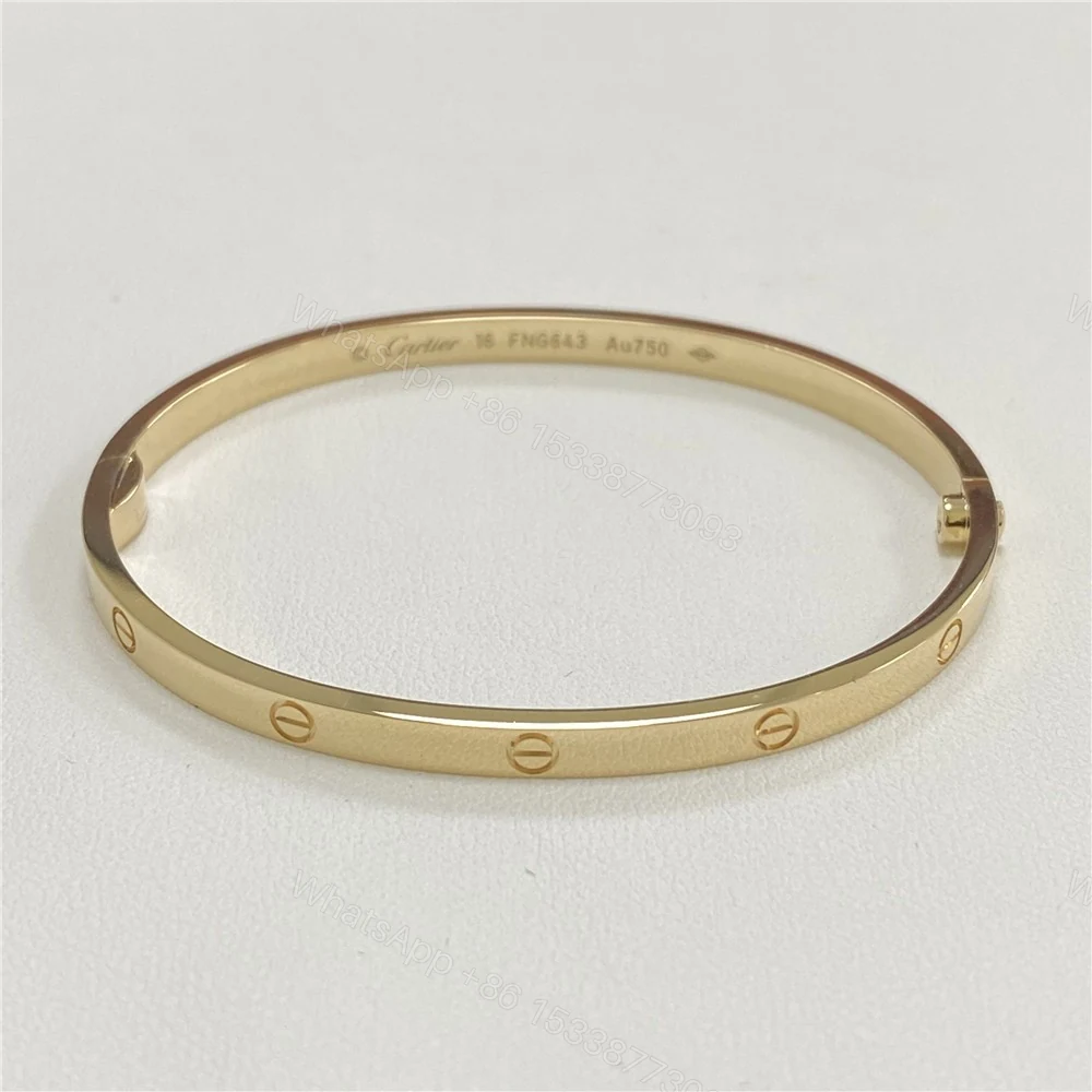 View 2 of Inspired Cartier Love Bracelet Small Model Yellow Gold B6047517
