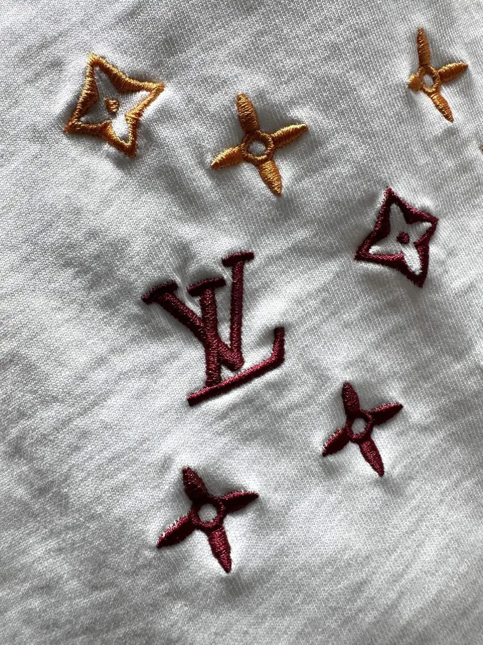 View 7 of Premium White Cotton Tee with Subtle Embroidered Accents