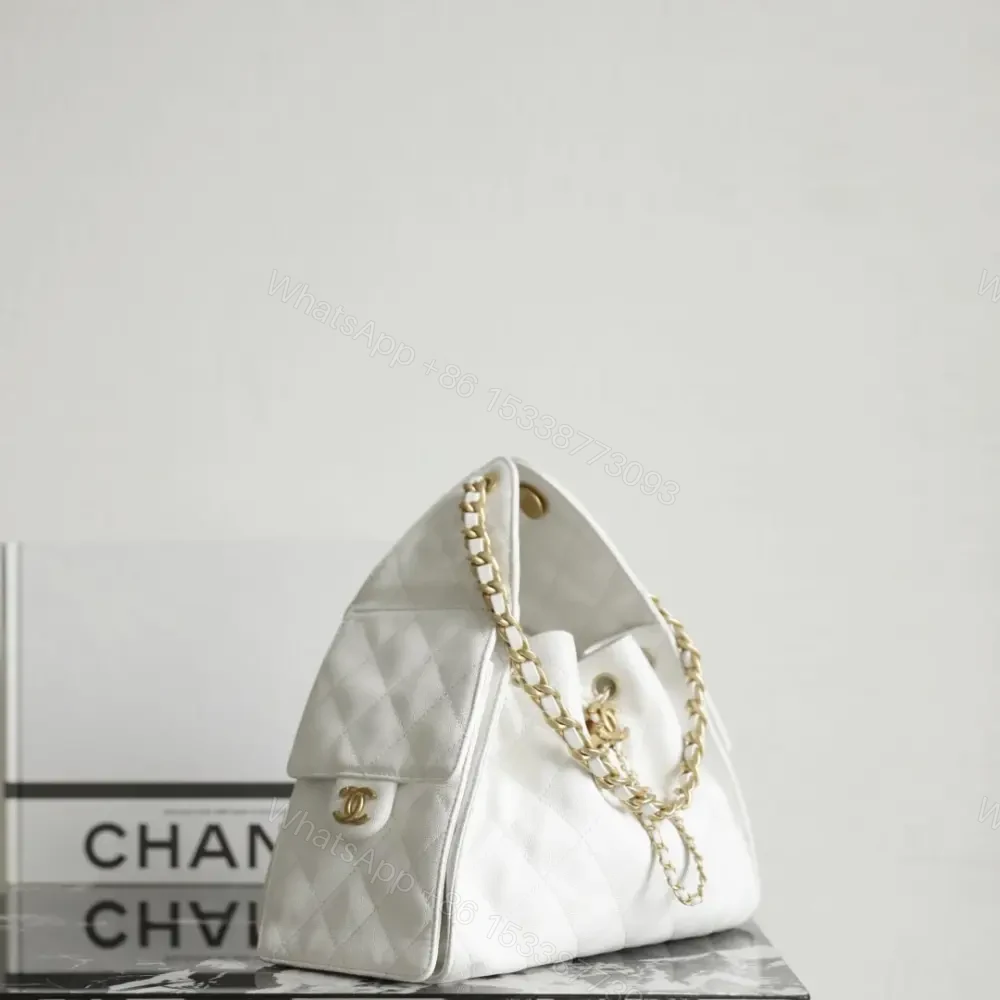 View 4 of 高仿Chanel*25S系列AS5293小牛皮腋下單肩包小號白色免檢版