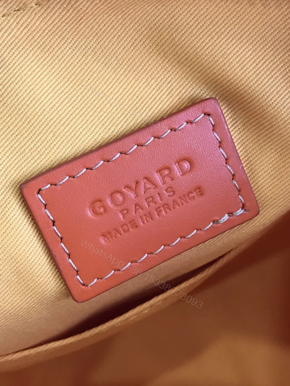 View 8 of Coral Crossbody: Monogram Textile, Leather Trim, Compact Style, Secure Zipper Bag
