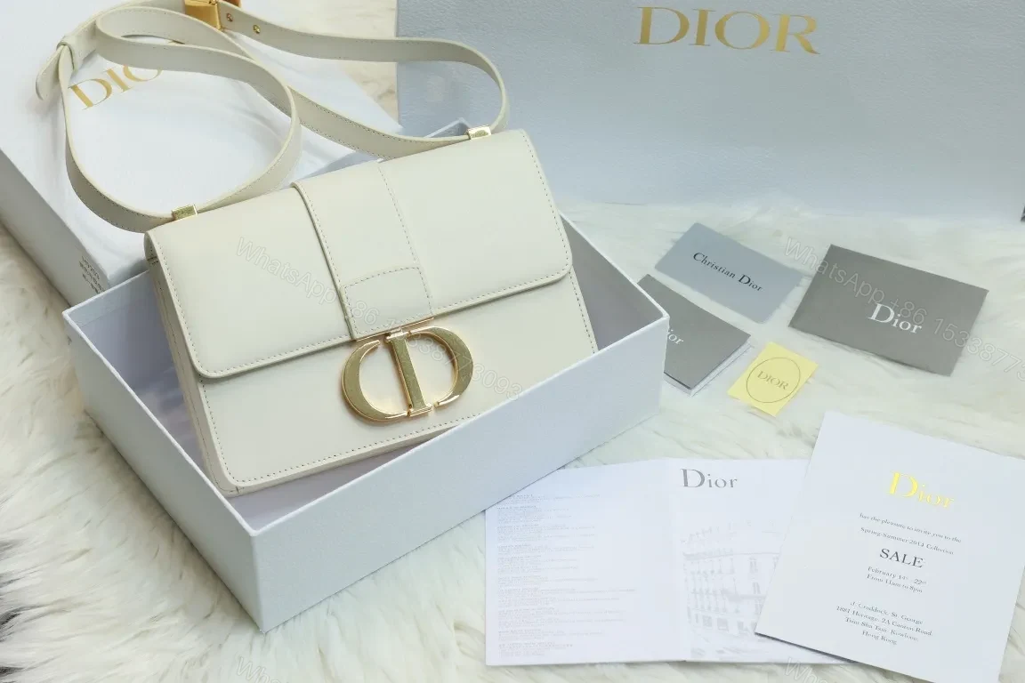 White Leatherette Shoulder Bag: Gold Accent, Compact Luxury — view 1