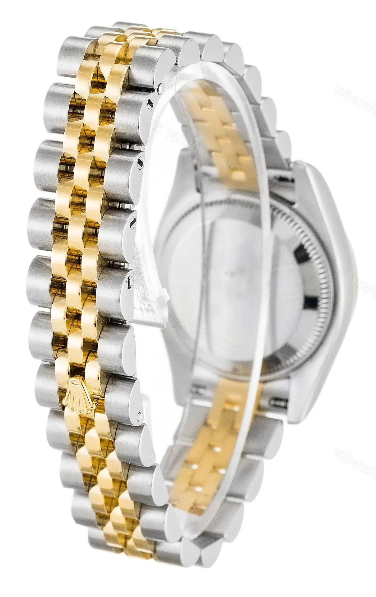 View 3 of Rolex Datejust Lady 31 Silver Gold Replica