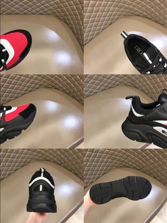View 5 of B22 SNEAKER TECHNICAL MESH WITH AND CALFSKIN – CD110
