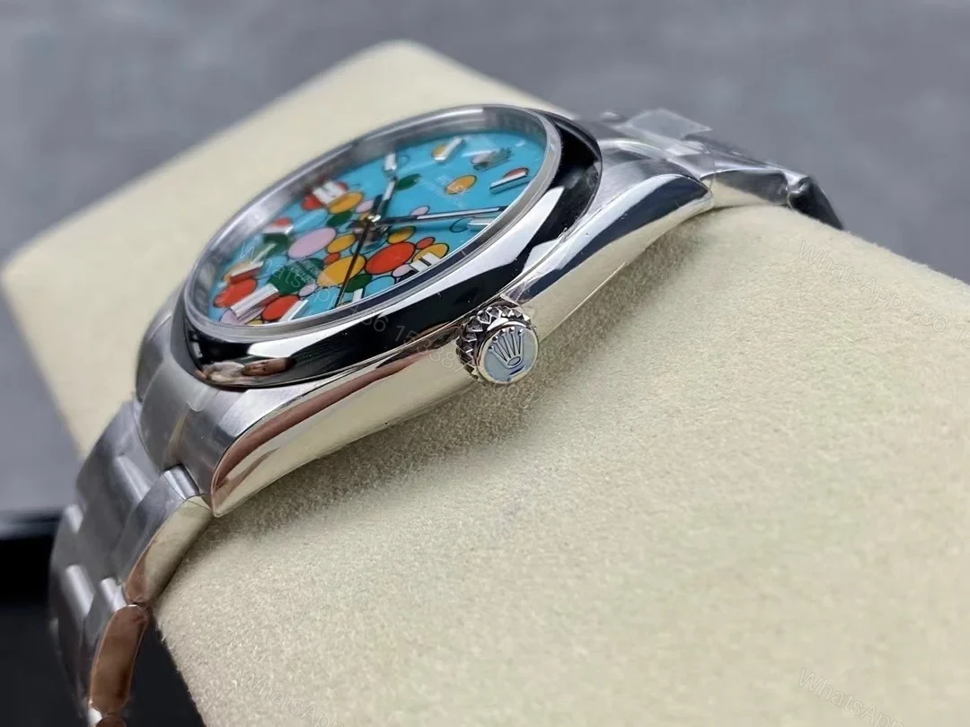 View 7 of Superclone Rolex Oyster Perpetual Turquoise Dial 124300 41 mm