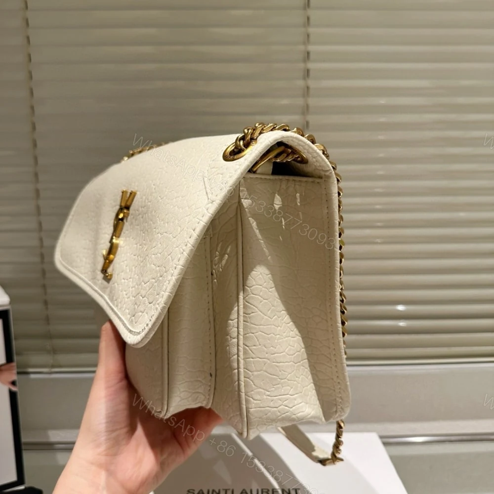View 5 of Saint Laurent Niki Vintage Medium In Grained White 28Cm 633178Aacyt9207