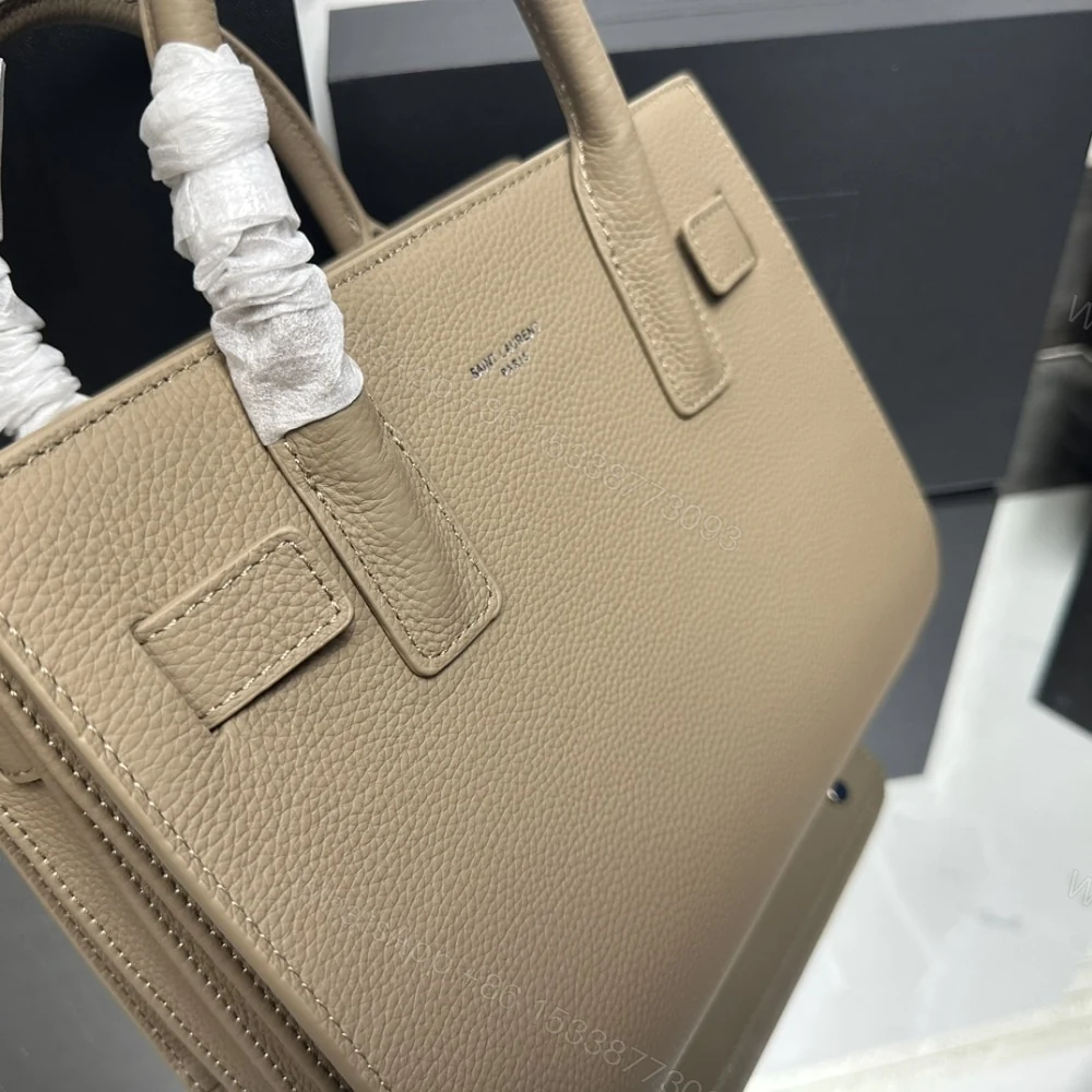 View 3 of Saint Laurent Sac De Jour Baby In Grained Beige 26Cm