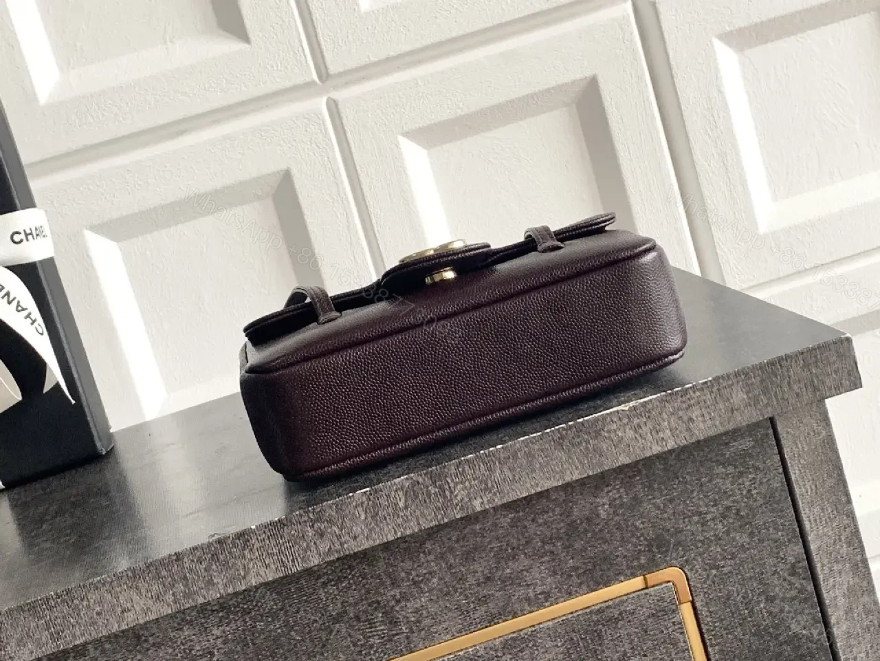 View 8 of Couture-Inspired Mini Flap Shoulder Bag: Elegant Everyday Luxury
