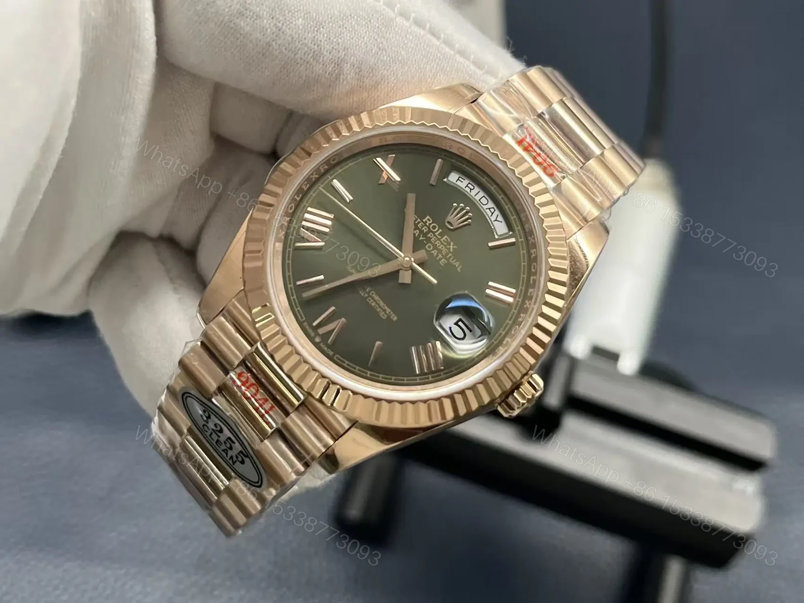 View 3 of Rolex Day-Date 40mm Weekly Calendar Luxury Edition Automatic Watch RLX-DD-40-WEEKLY-CALENDAR-LUX