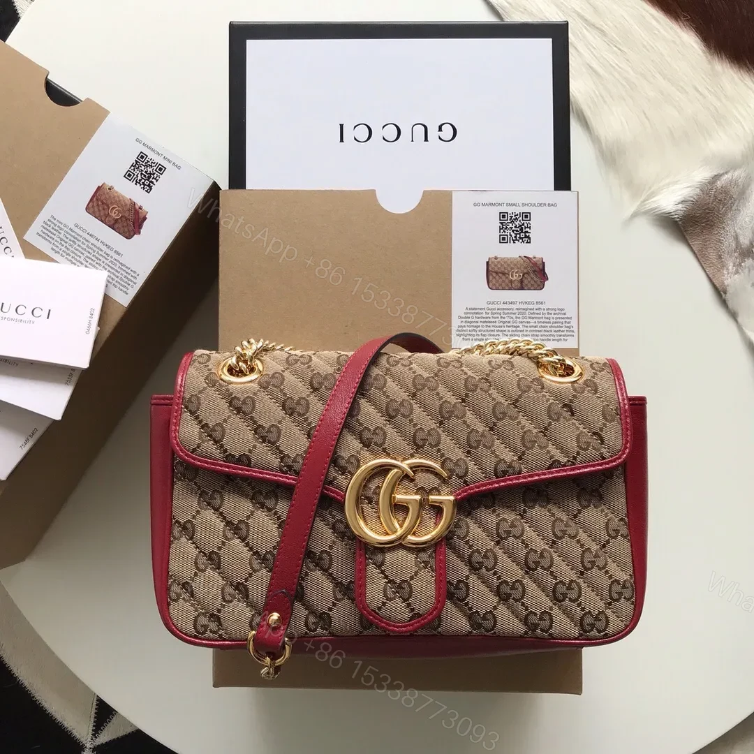 View 2 of Gucci GG Marmont GG Shoulder Bag Small