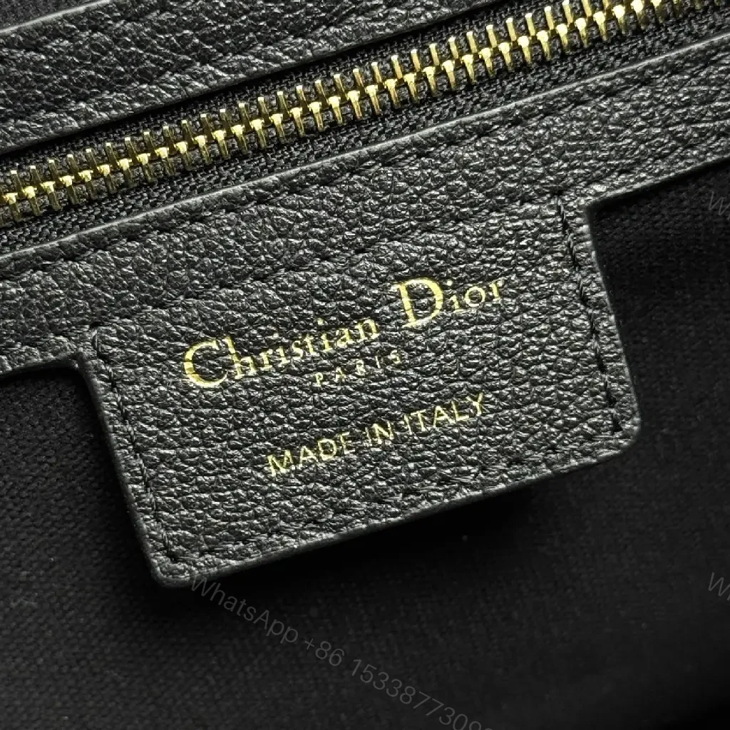 View 8 of Chic Black Leather Hobo with Gold Accents — Luxury Everyday Bag