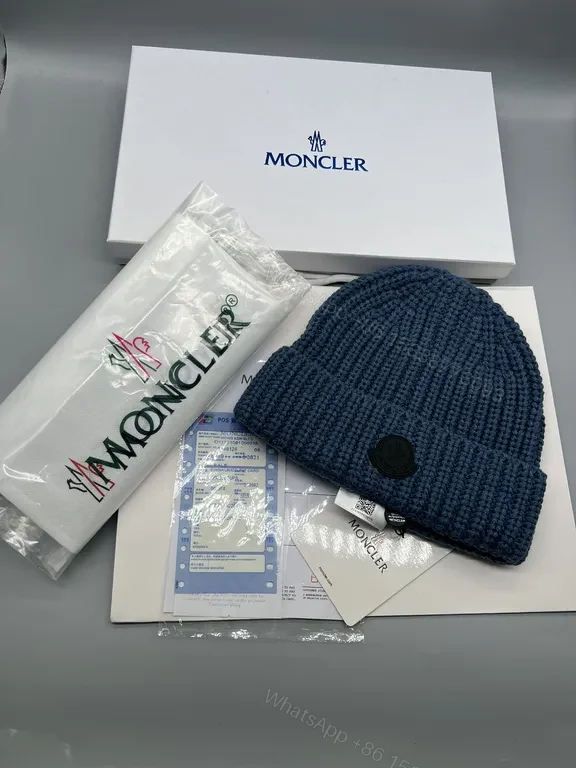 View 5 of Cream Knit Beanie with Signature Patch: Everyday Luxe Winter Accessory