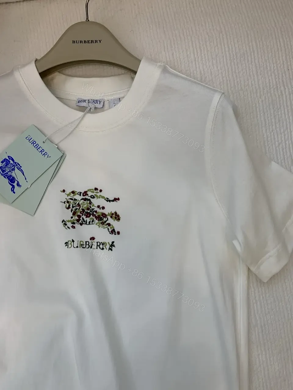 View 4 of White Cotton Tee with Subtle Embroidery, Minimalist Luxe, Essential Comfort