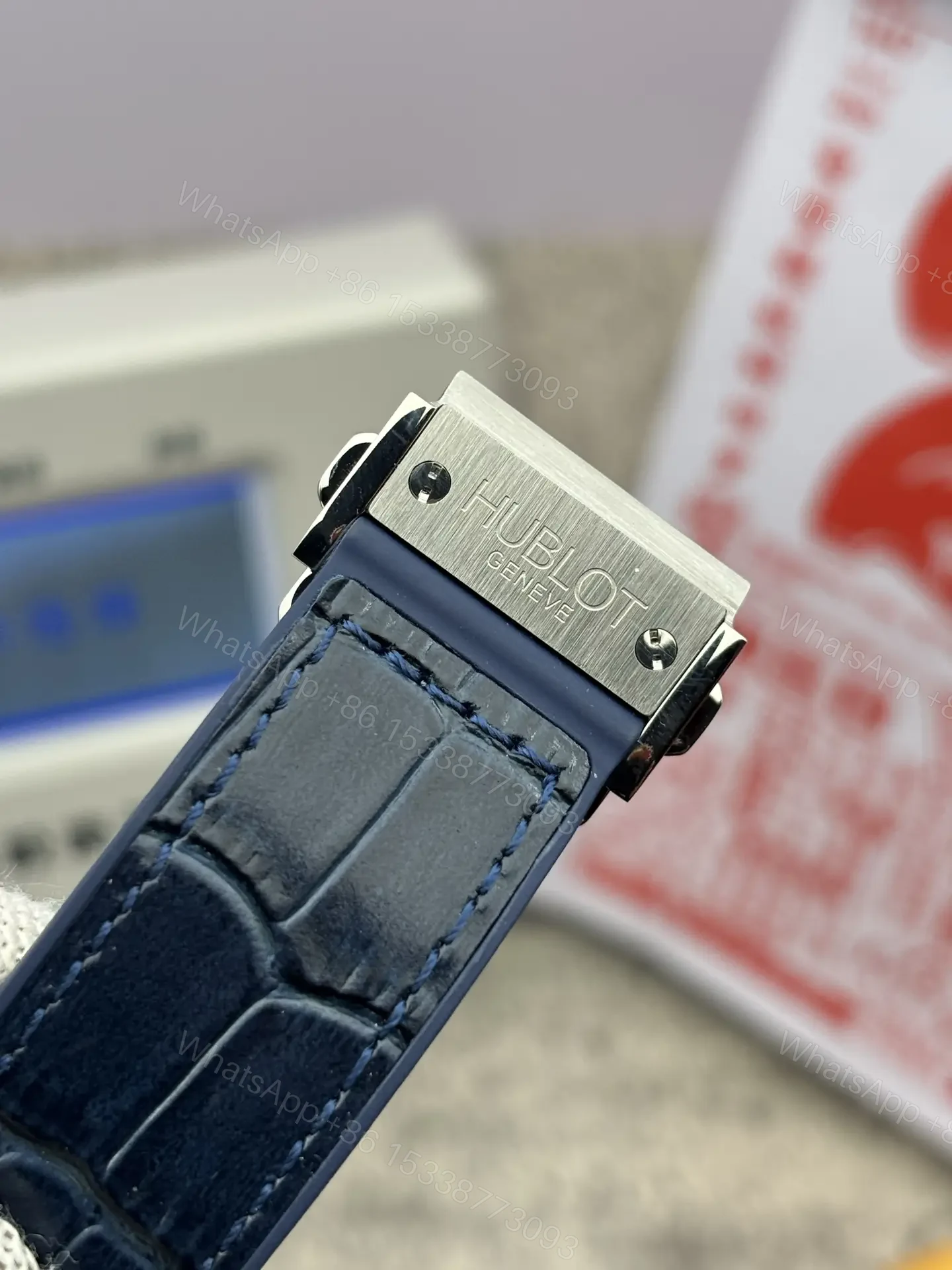 View 7 of Super Clone Hublot Classic Fusion Blue Dial Rubber Strap 44MM Premium Chronograph RG-HUBLOT-CF-CHRONO-BLU-RUB-44