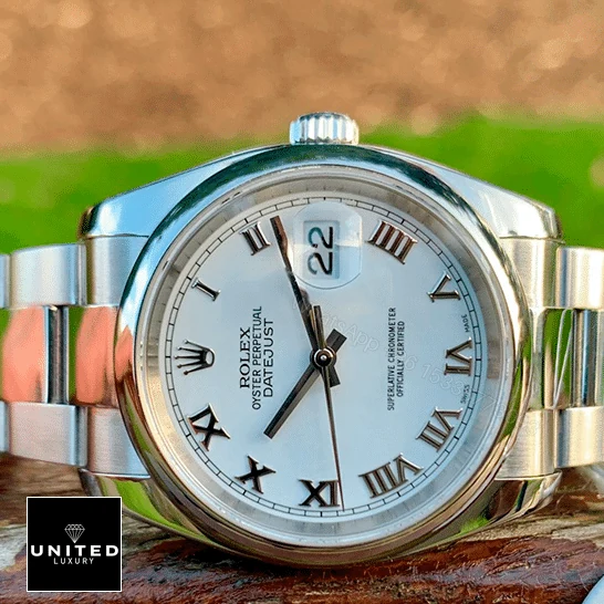View 9 of Rolex Oyster Perpetual Datejust White Dial 116200 Replica