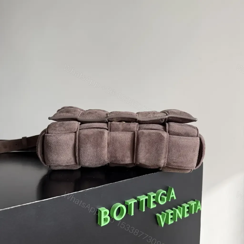 View 7 of Textured Velvet Grid Shoulder Bag: Sophisticated, Everyday Luxury