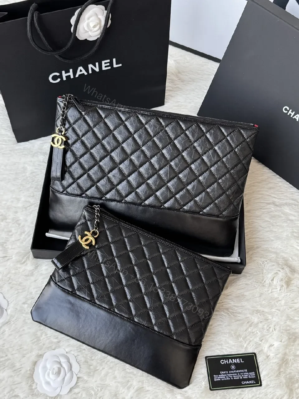 View 5 of Black Leather Quilted Crossbody: Luxe Texture, Practical Chic