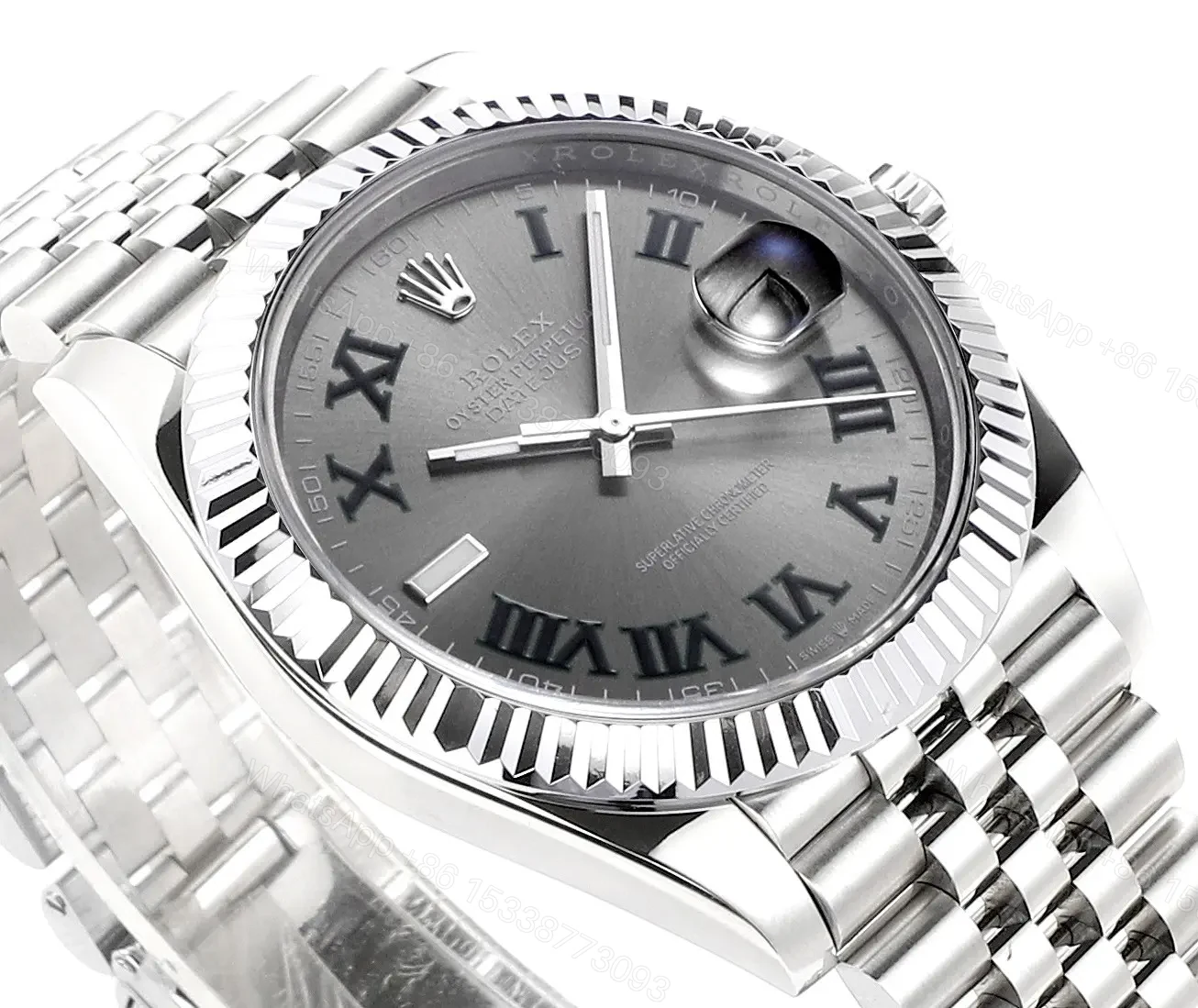 View 5 of BP Factory Clean Factory DDF Classic Silver Rolex Style Watch