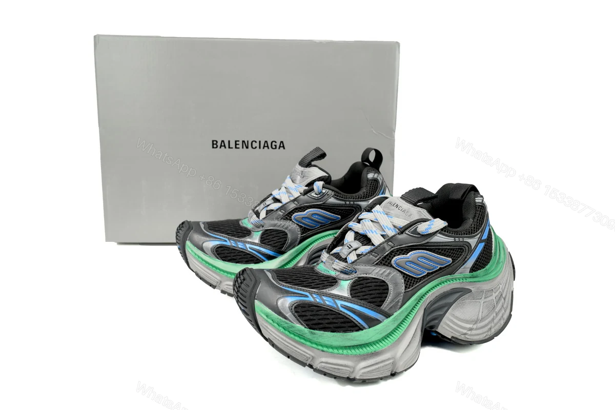 View 2 of Balenciaga 10 XL Black Blue Green 784342 W2MV2 1143