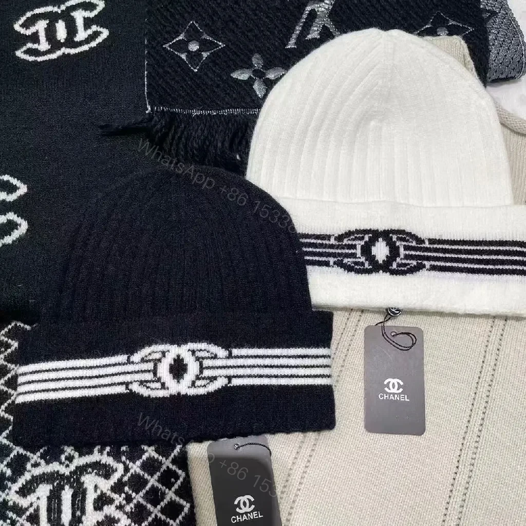 View 6 of Black + Knit + Beanie + Subtle Logo + Beanie