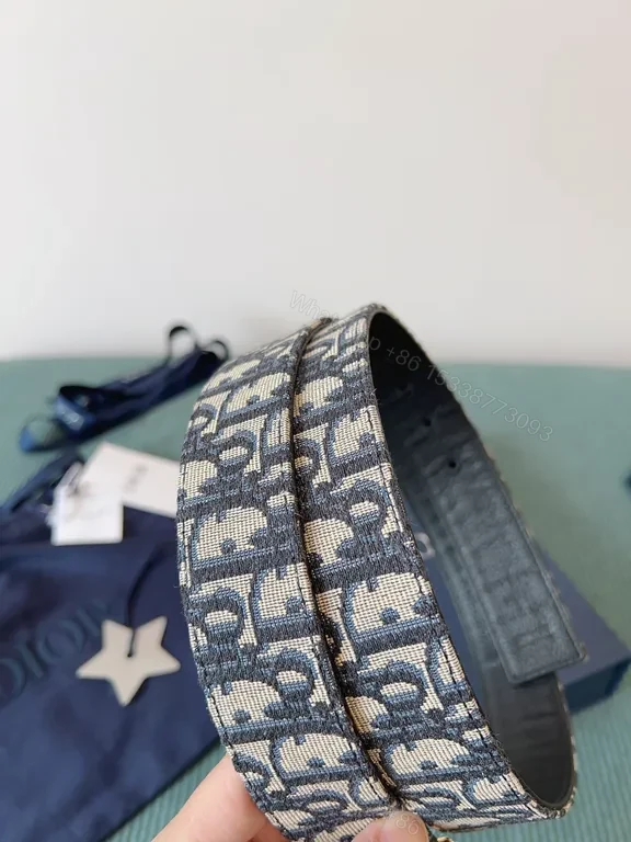 View 4 of Dior Oblique Belt: Signature Pattern, All-Season Style